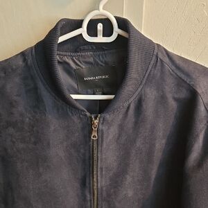 Banana Republic Men's Dark Blue Bomber Jacket